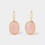 Ohrringe Leonor Pink Chalcedony - Fleurs des Prés Jewelry