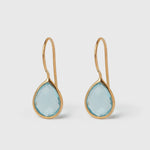 Ohrringe Lisette Aquamarin Quarz - Fleurs des Prés Jewelry
