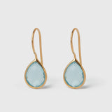 Ohrringe Lisette Aquamarin Quarz - Fleurs des Prés Jewelry