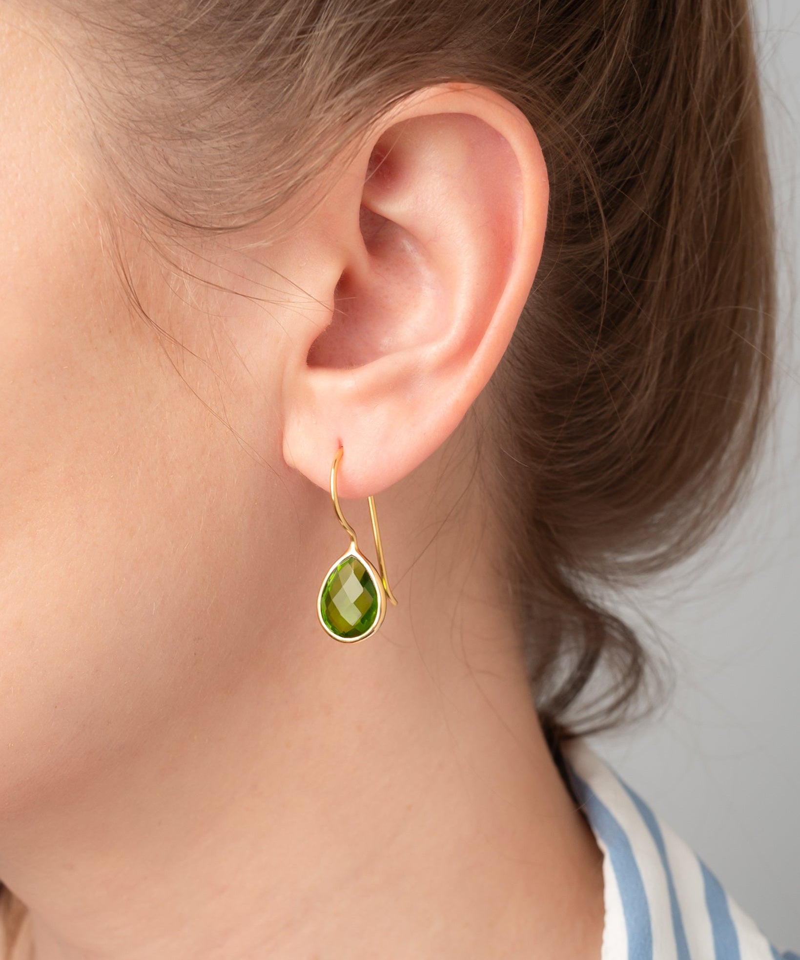 Ohrringe Lisette Peridot Quarz - Fleurs des Prés Jewelry