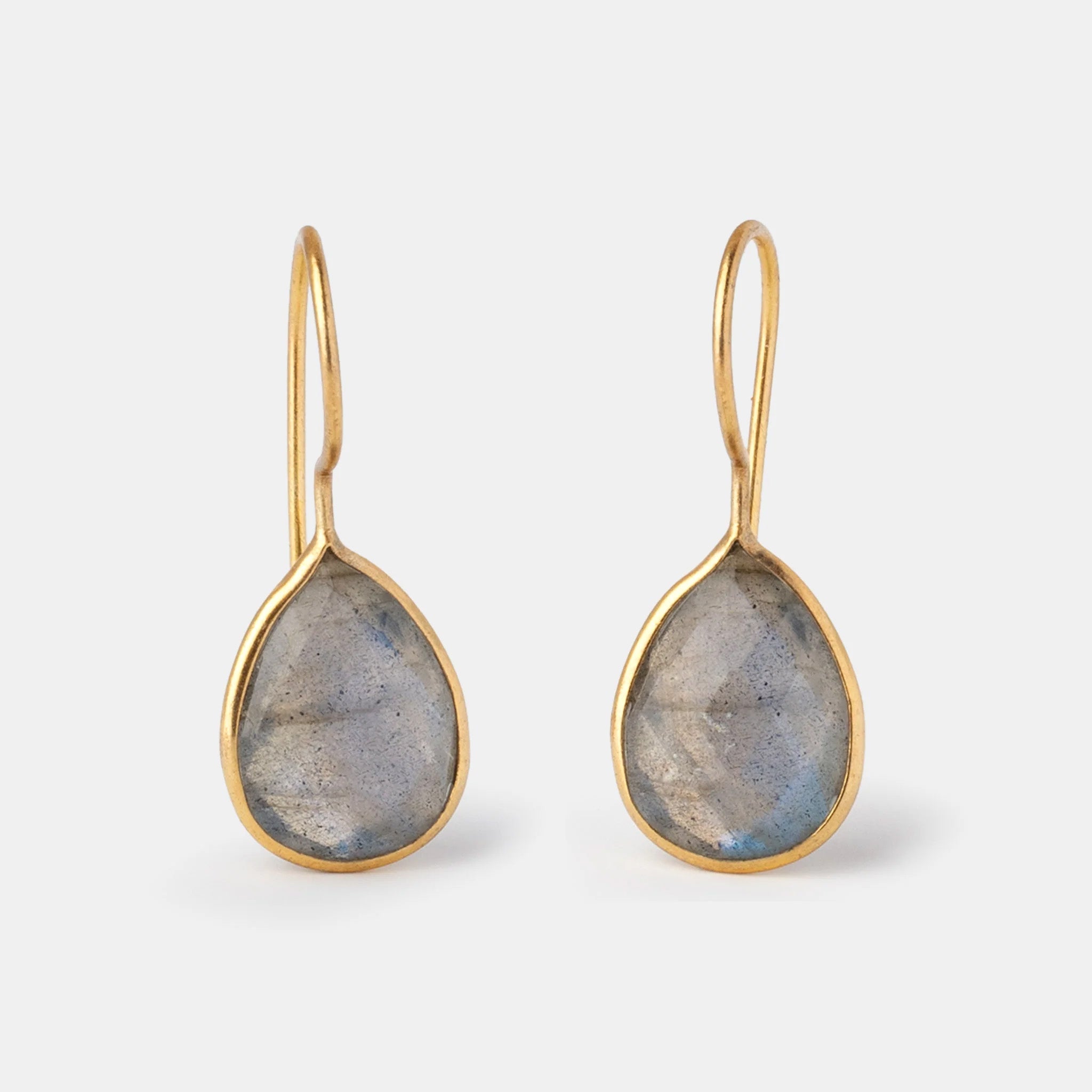 Ohrringe Lola Labradorite Gold - Fleurs des Prés Jewelry