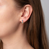 Ohrstecker Chateau Blauer Chalcedon - Fleurs des Prés Jewelry