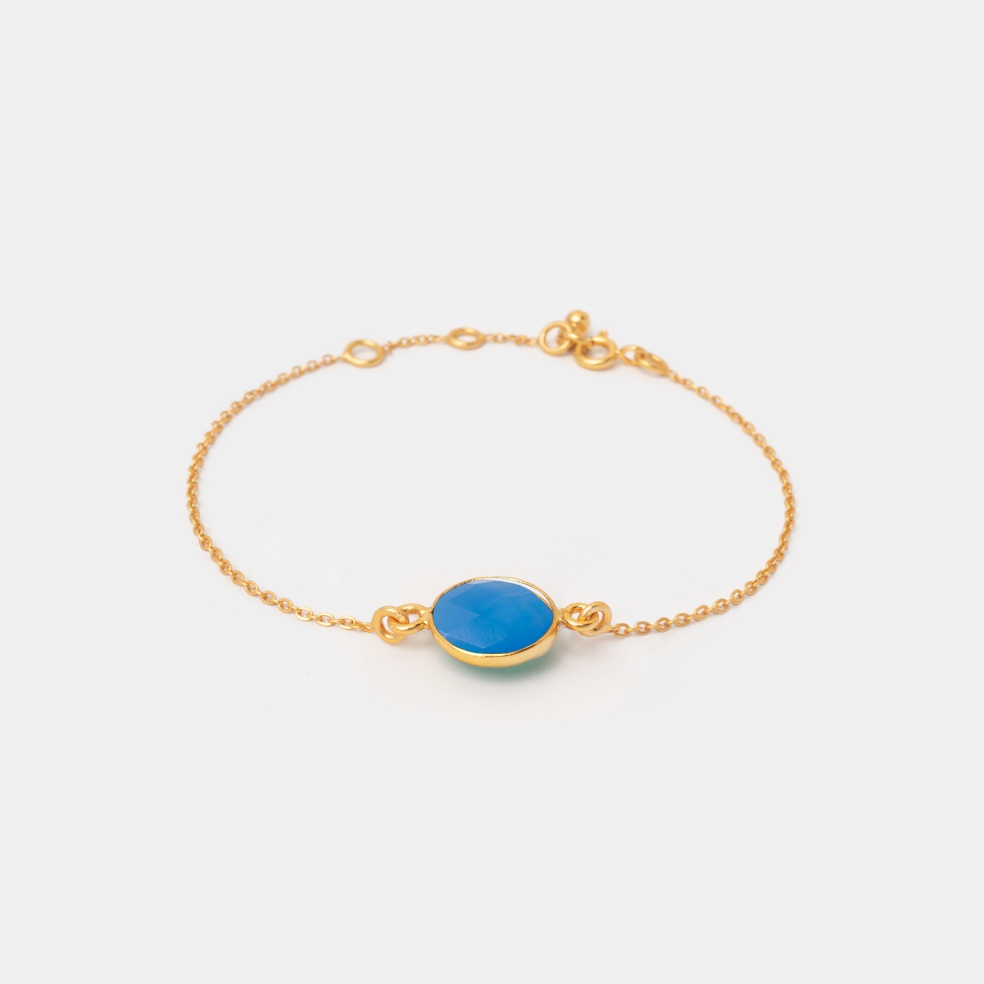 Armband Amélie Blue Chalcedony - Fleurs des Prés