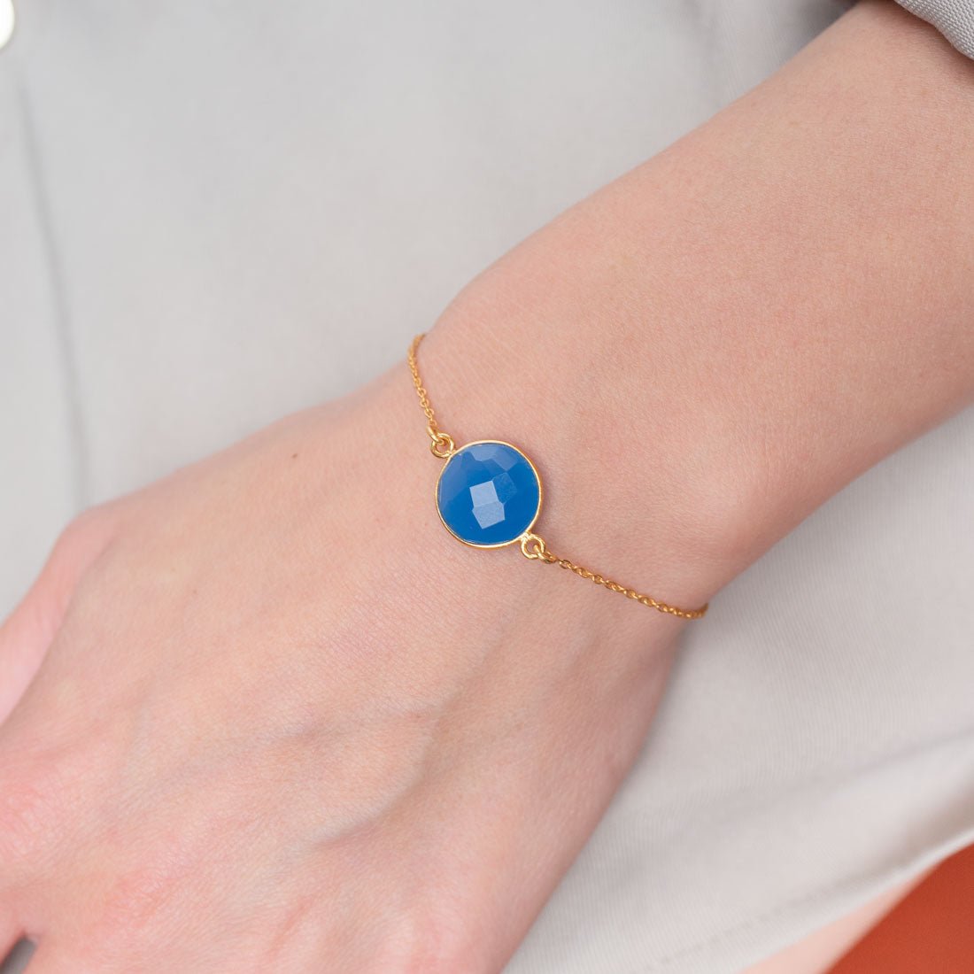 Armband Amélie Blue Chalcedony - Fleurs des Prés