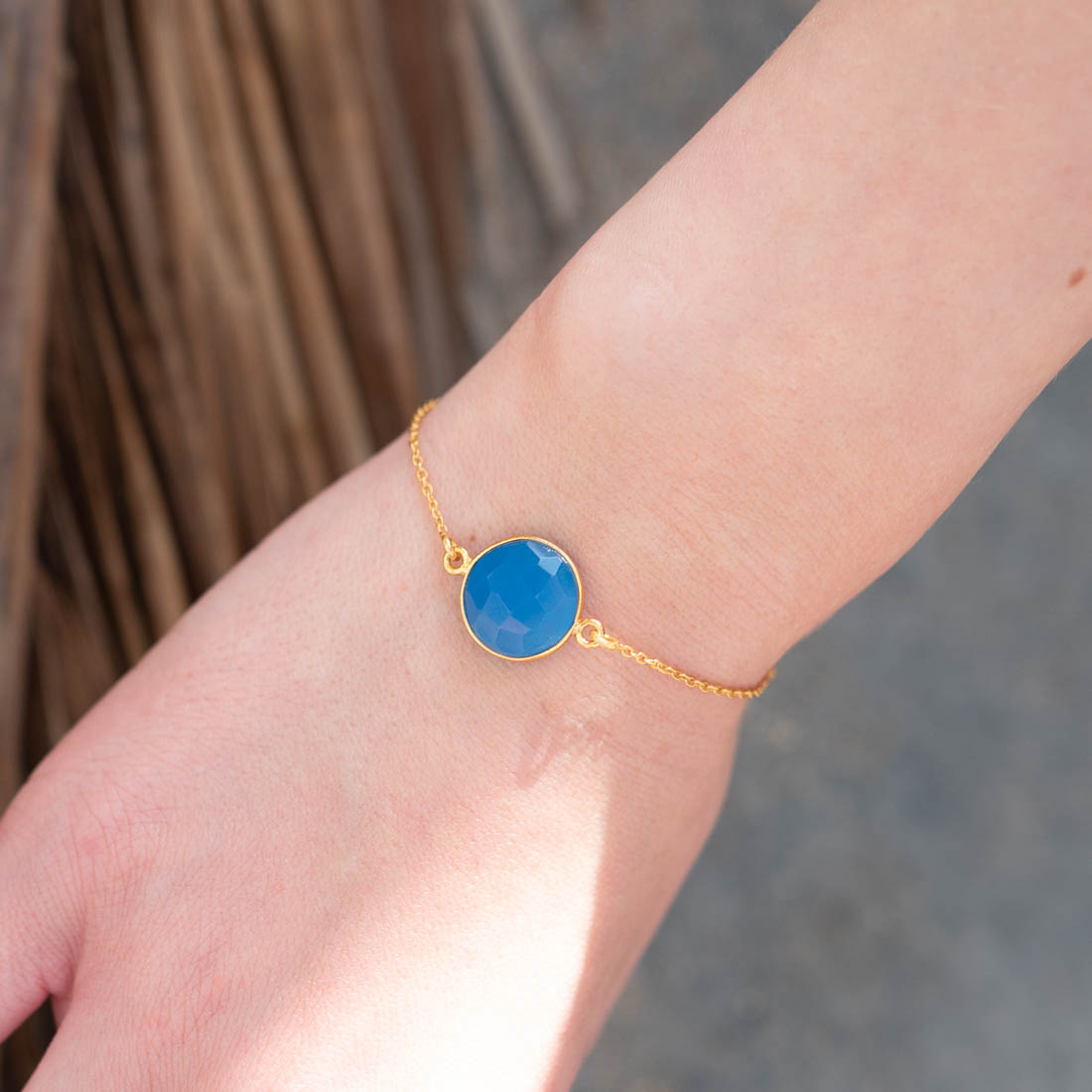 Armband Amélie Blue Chalcedony - Fleurs des Prés Jewelry