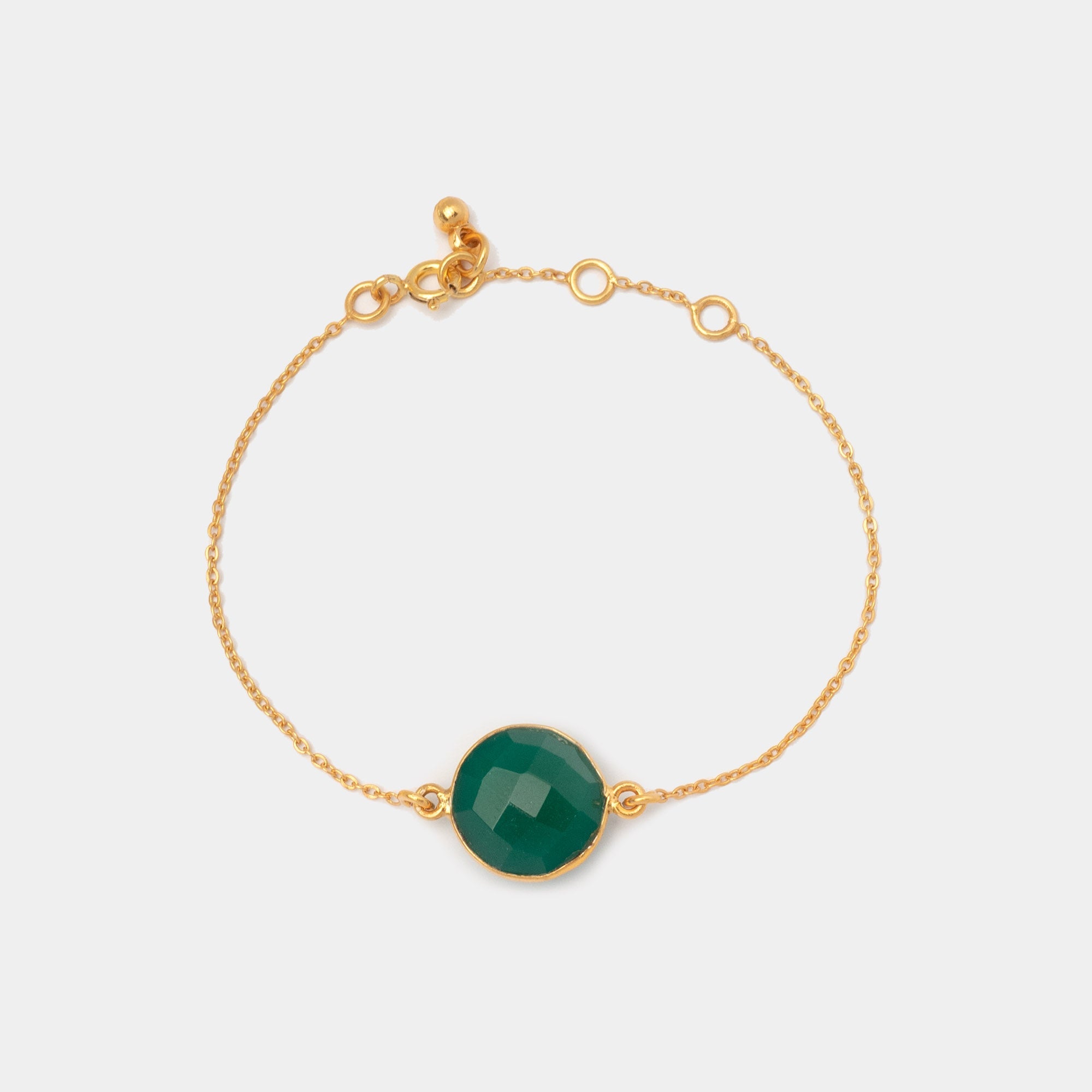 Armband Amélie Green Onyx - Fleurs des Prés Jewelry