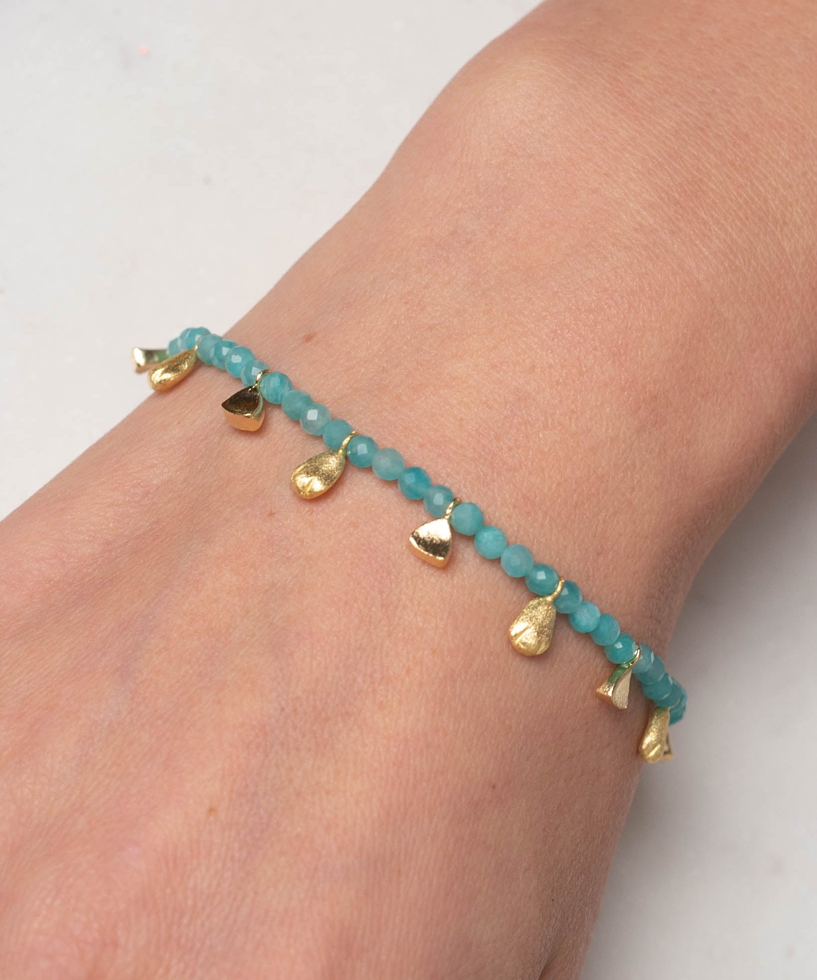 Armband Caline mit Amazonit - Fleurs des Prés Jewelry