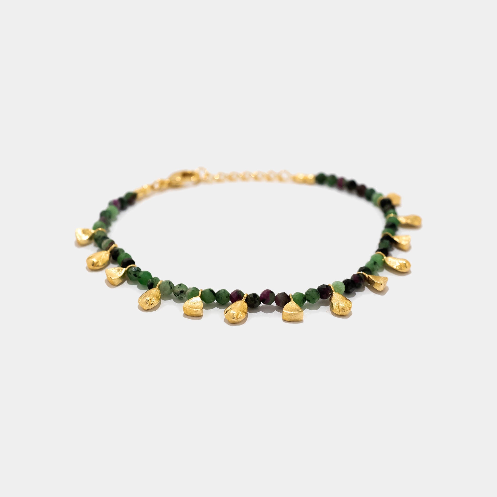 Armband Caline Smaragd - Fleurs des Prés