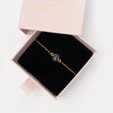Armband Charlotte Blue Chalcedony - Fleurs des Prés