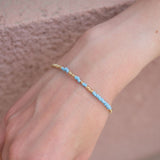 Armband Cirque Gold Aqua - Fleurs des Prés