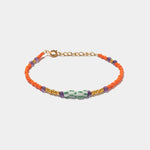 Armband Cirque Orange Green - Fleurs des Prés Jewelry