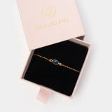 Armband Claire Blue Chalcedony - Fleurs des Prés
