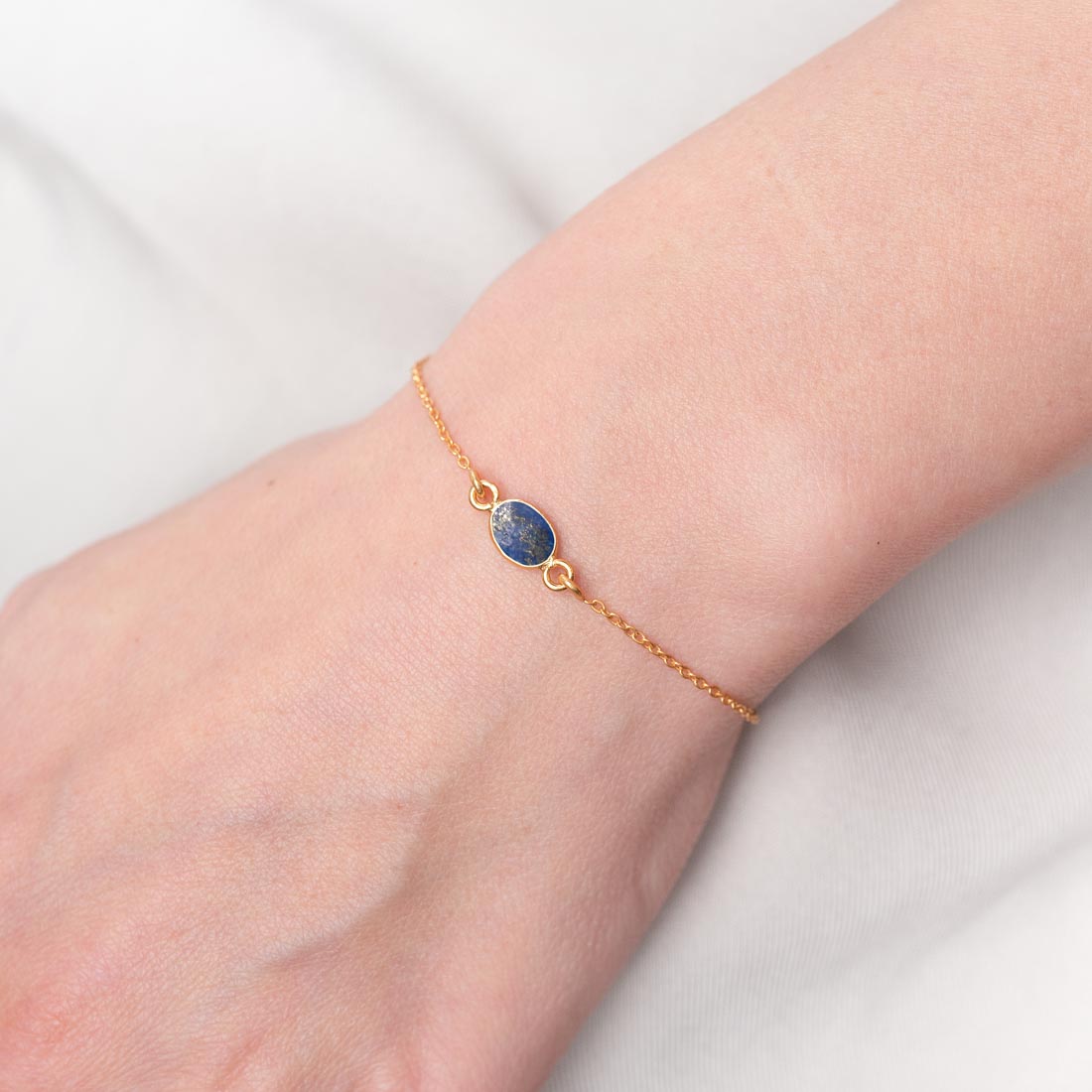 Armband Claire Lapislazuli - Fleurs des Prés