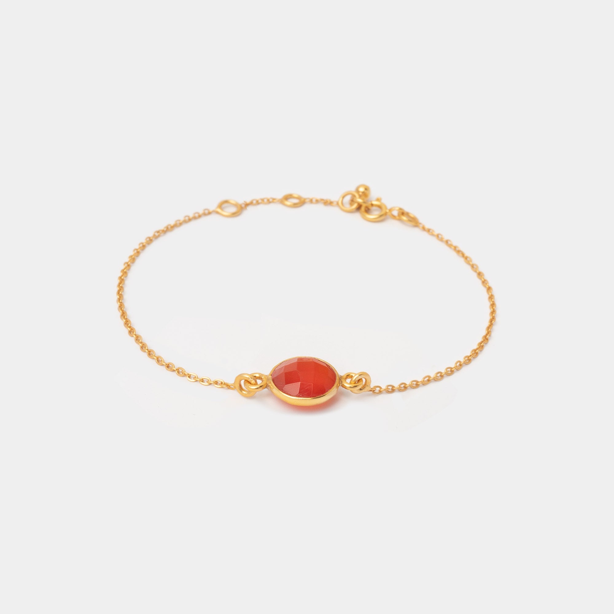 Armband Eloise Red Onyx - Fleurs des Prés
