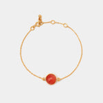 Armband Eloise Red Onyx - Fleurs des Prés