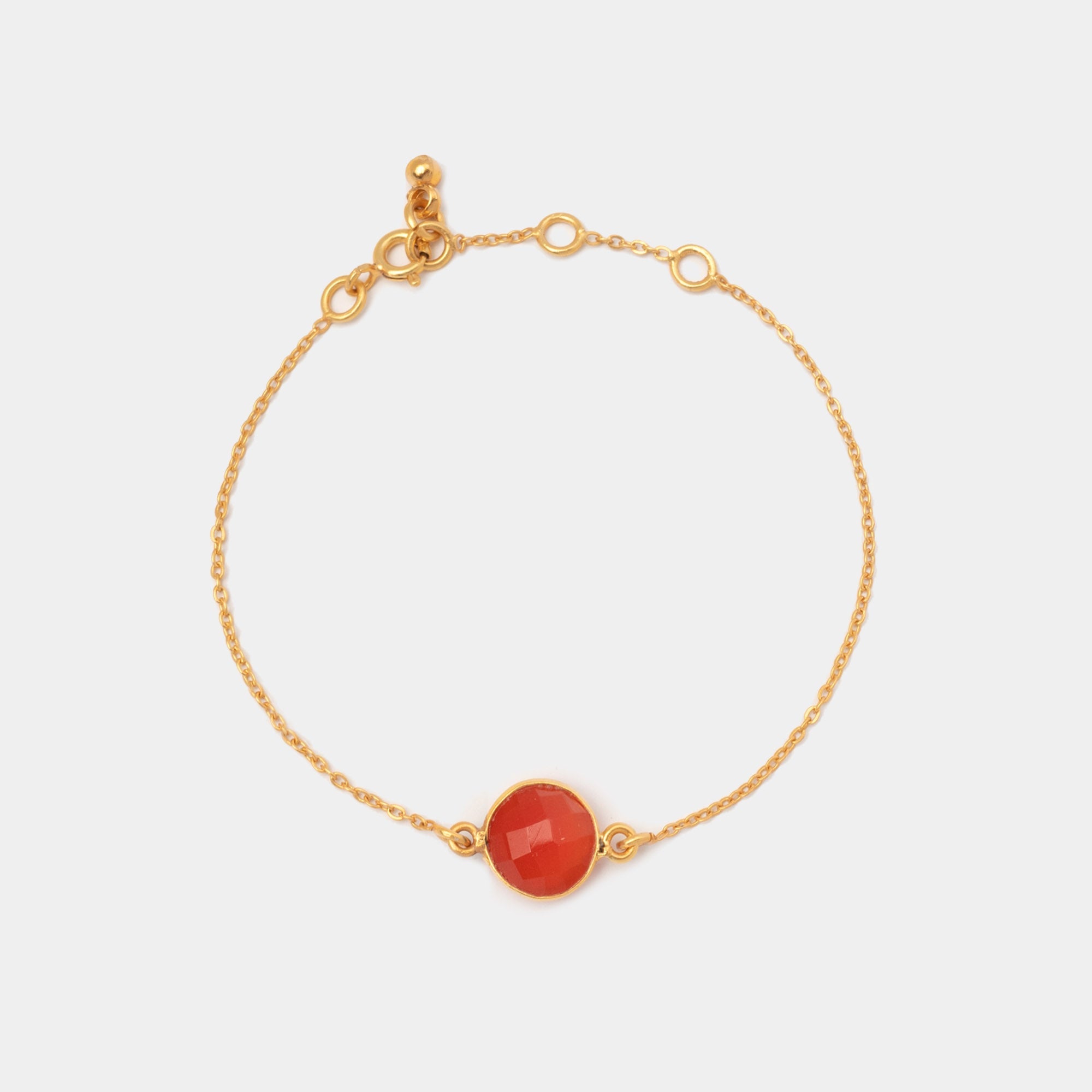Armband Eloise Red Onyx - Fleurs des Prés Jewelry