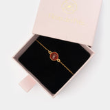 Armband Eloise Red Onyx - Fleurs des Prés