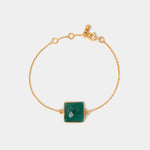 Armband Hélène Green Onyx - Fleurs des Prés