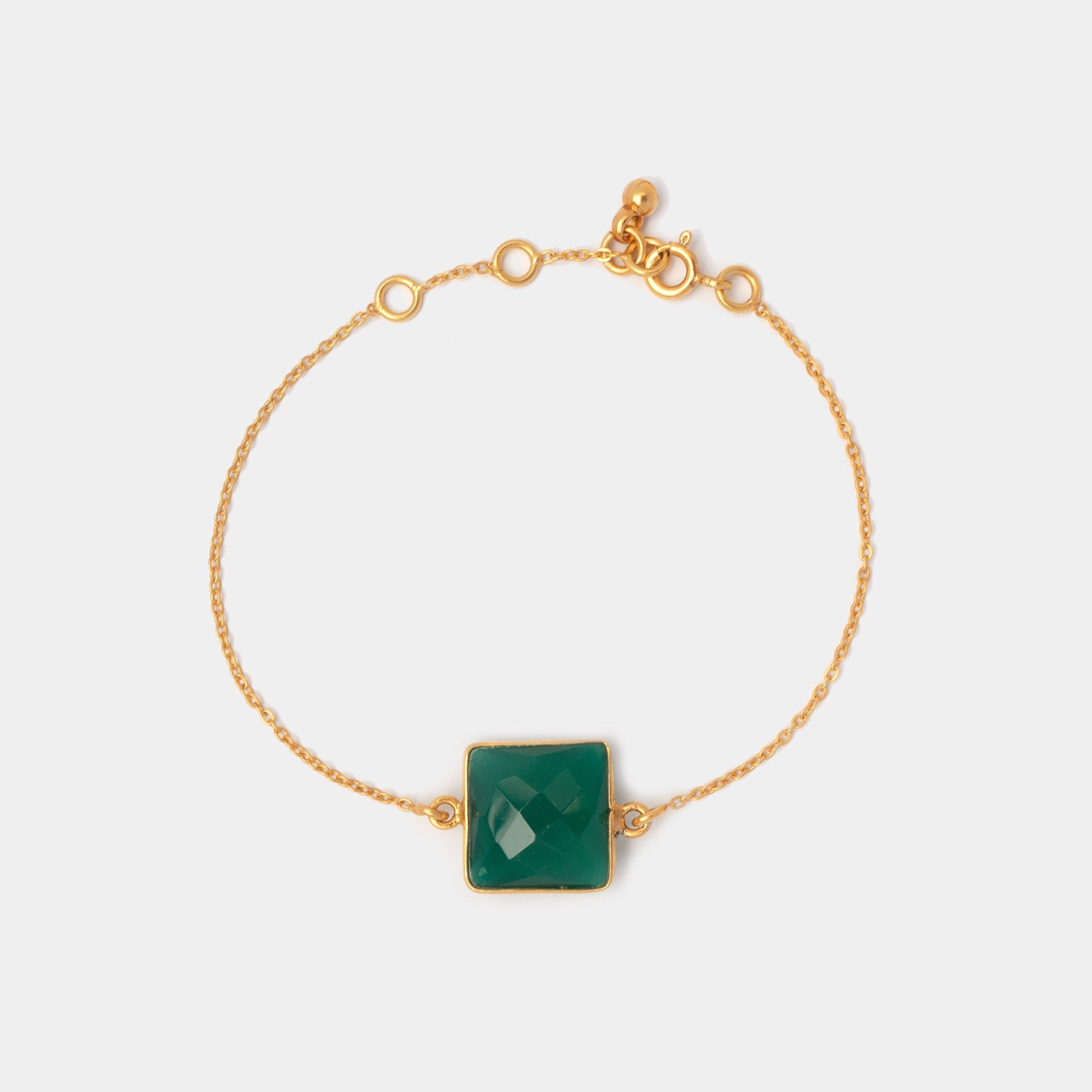 Armband Hélène Green Onyx - Fleurs des Prés Jewelry