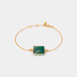 Armband Hélène Green Onyx - Fleurs des Prés