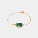 Armband Hélène Green Onyx - Fleurs des Prés