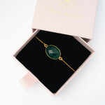 Armband Leonor Green Onyx - Fleurs des Prés