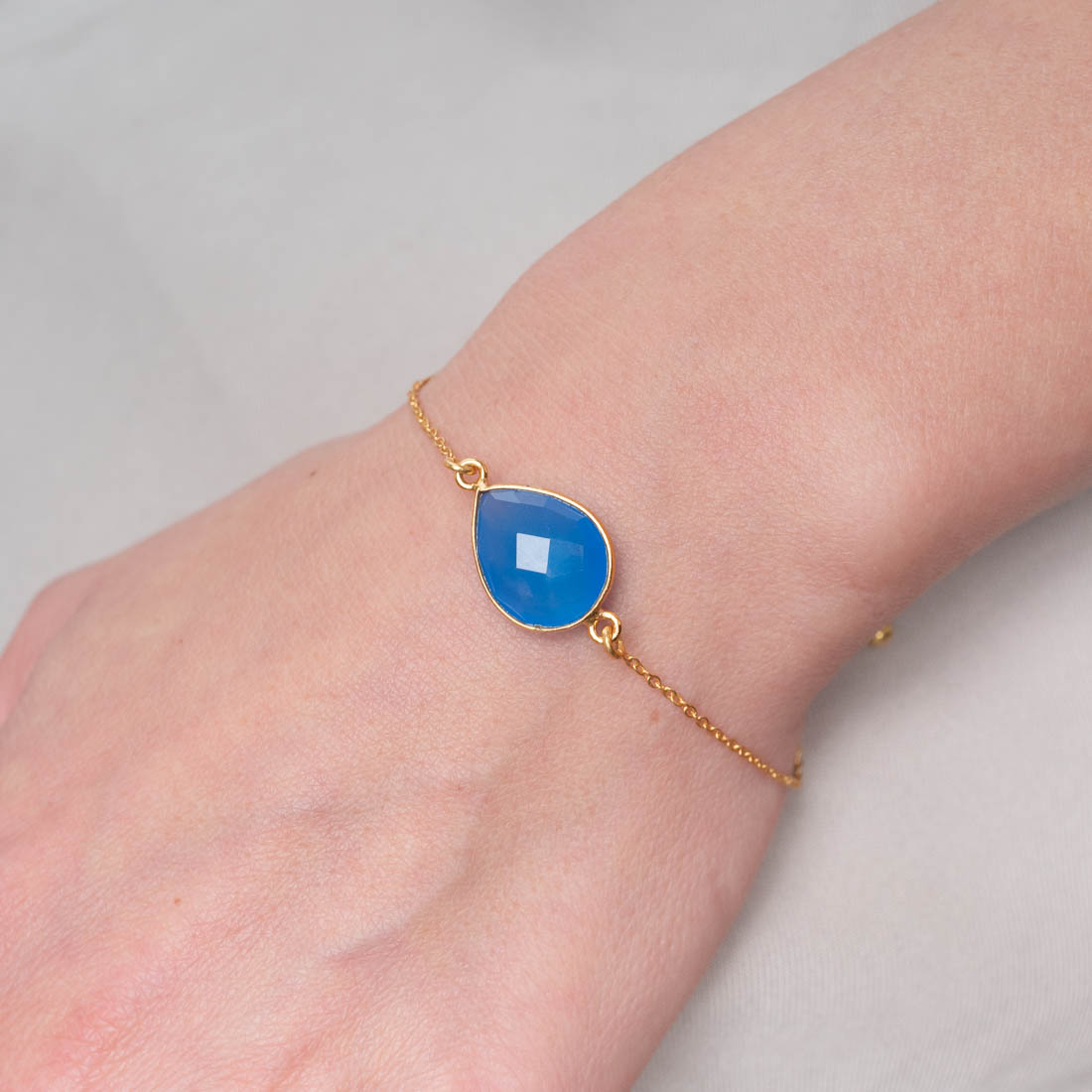 Armband Lola Blue Chalcedony - Fleurs des Prés Jewelry