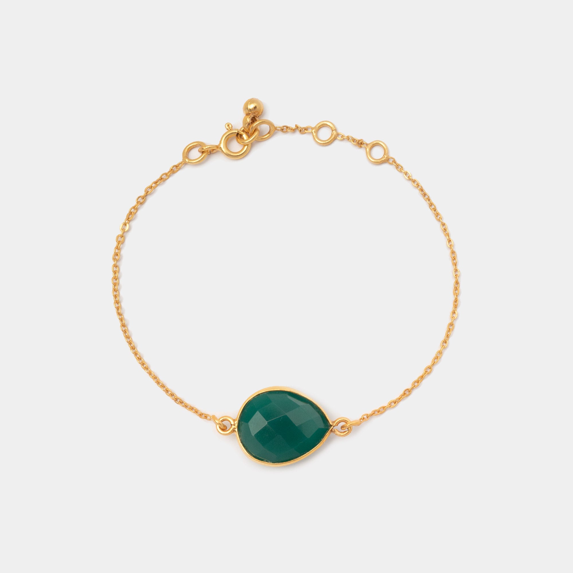 Armband Lola Green Onyx - Fleurs des Prés Jewelry