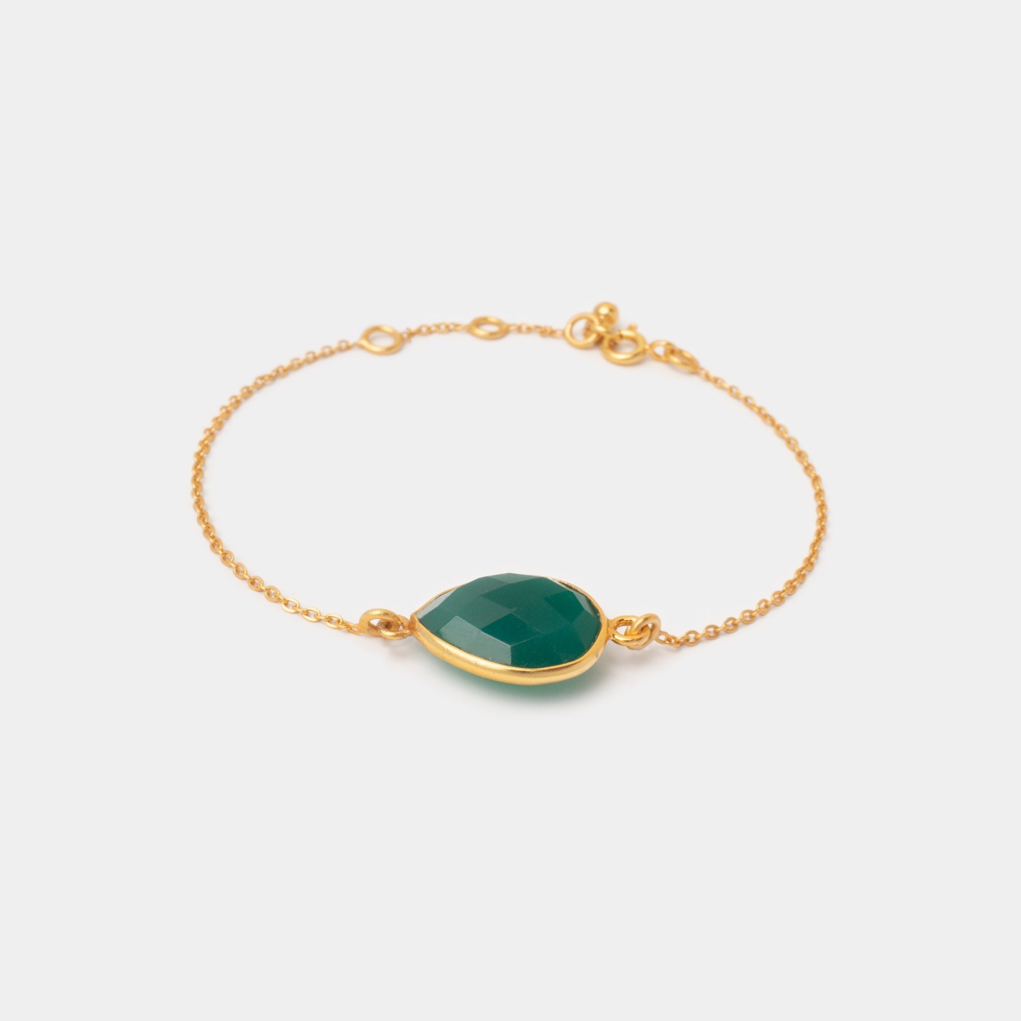 Armband Lola Green Onyx - Fleurs des Prés Jewelry