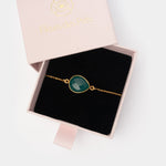 Armband Lola Green Onyx - Fleurs des Prés
