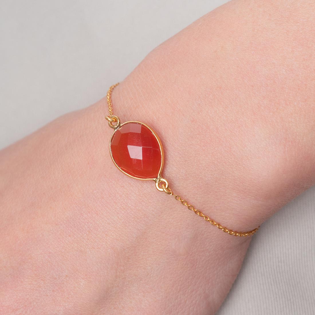 Armband Lola Red Onyx - Fleurs des Prés Jewelry
