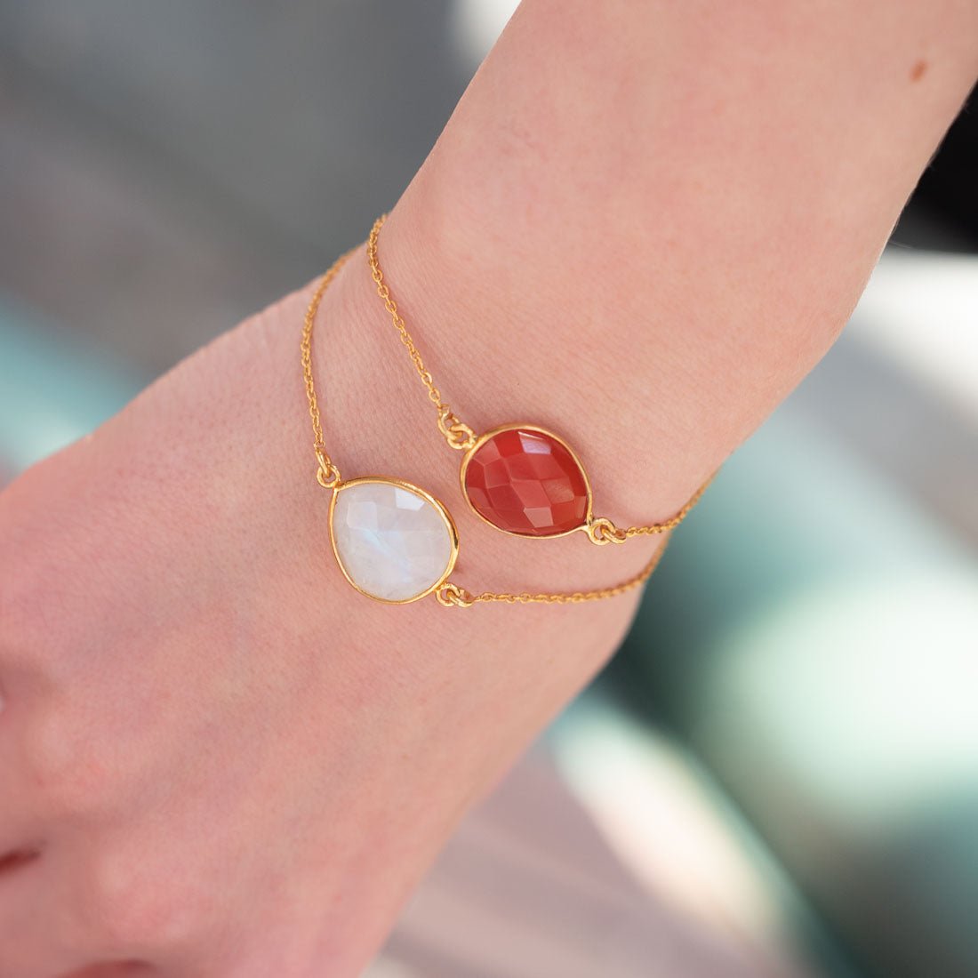 Armband Lola Red Onyx - Fleurs des Prés Jewelry