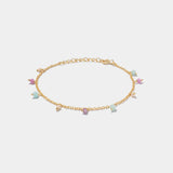 Armband Nizza Rouge Gold - Fleurs des Prés