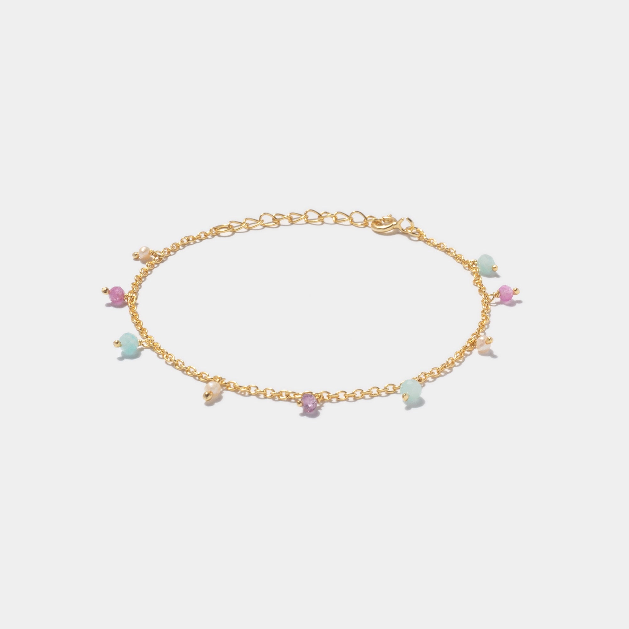 Armband Nice Rouge Gold - Fleurs des Prés Jewelry