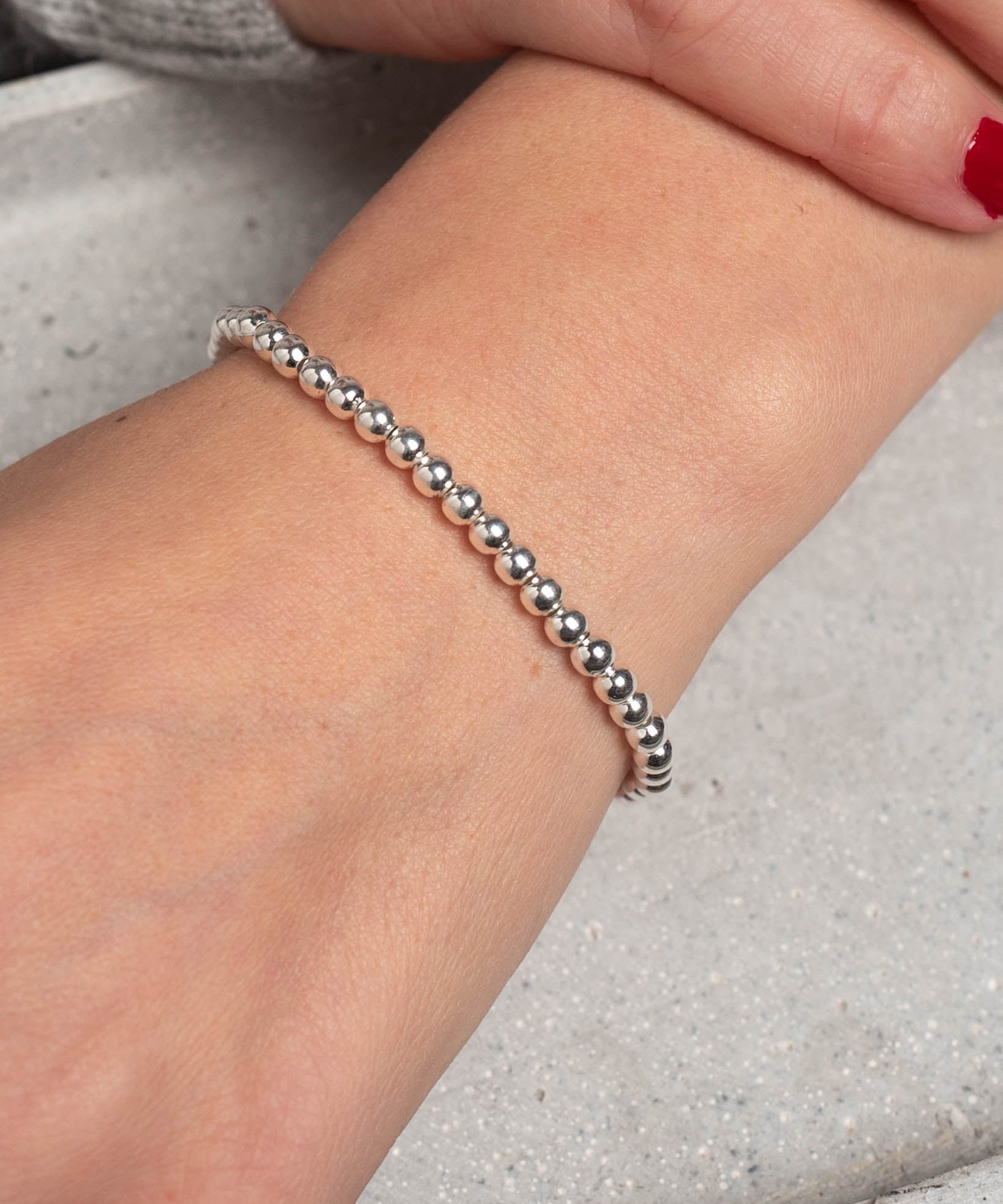 Armband Perles Silber - Fleurs des Prés