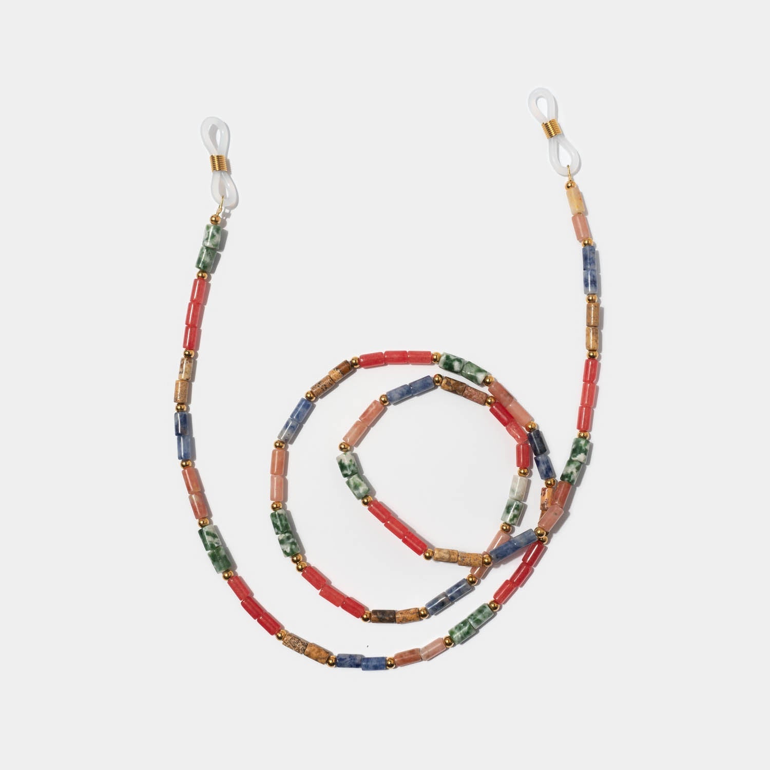 Brillenkette La Terre Dunkelrot - Fleurs des Prés