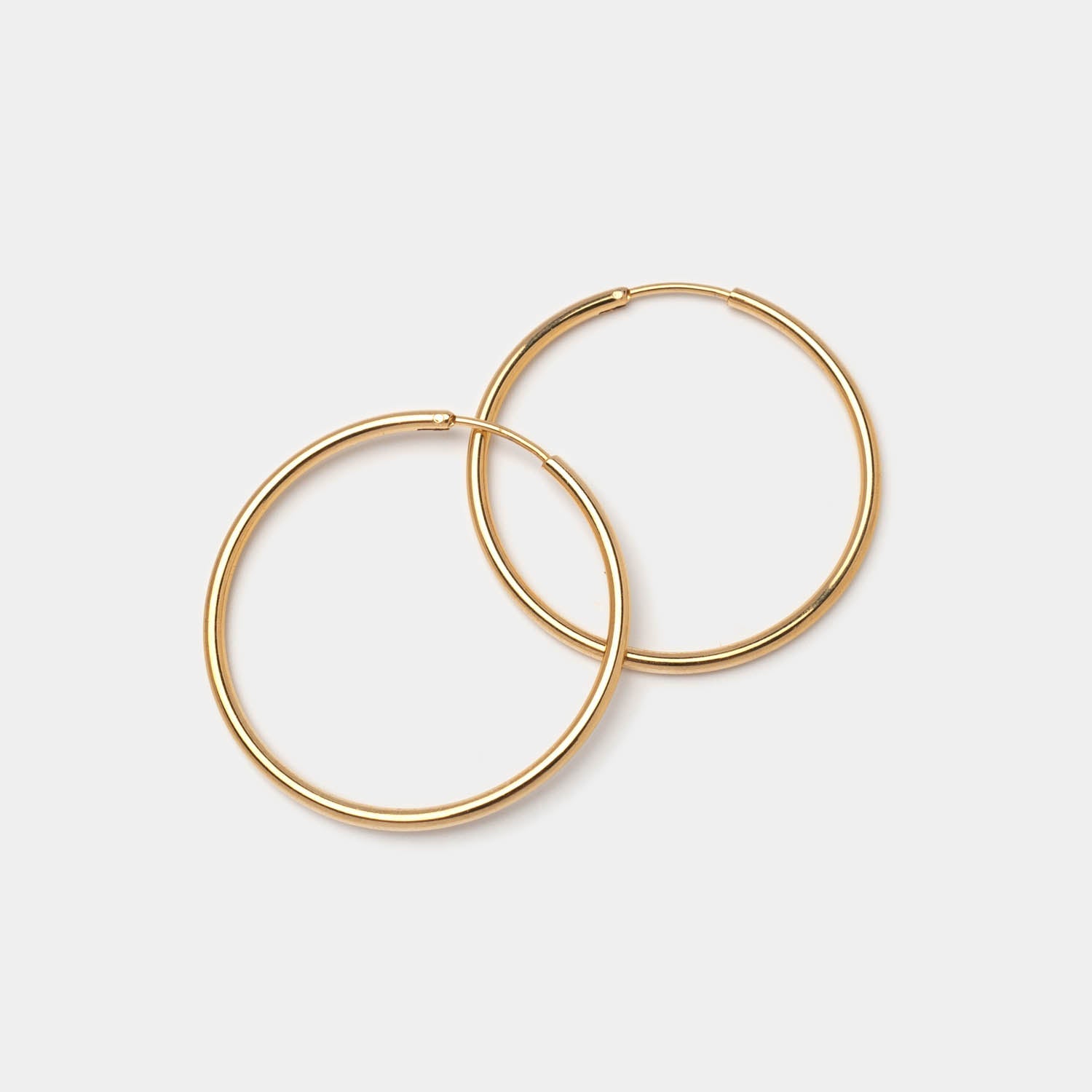 Creolen Cercle Gold 40 mm - Fleurs des Prés Jewelry
