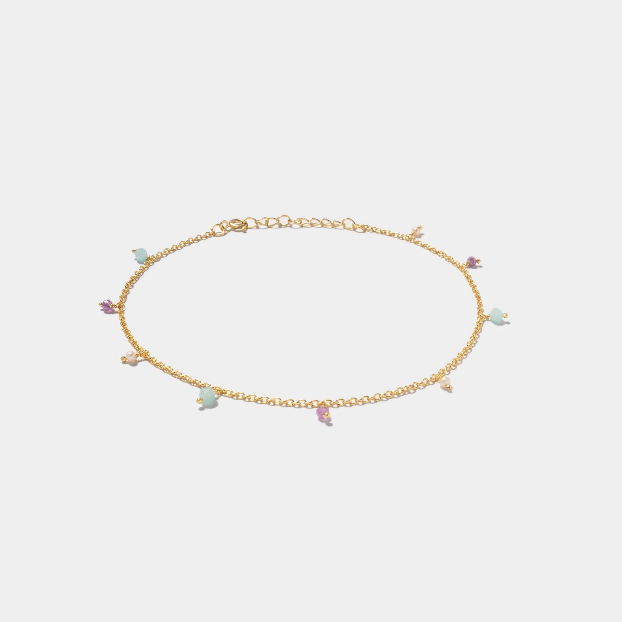 Fußkettchen Nice Rouge Gold - Fleurs des Prés Jewelry