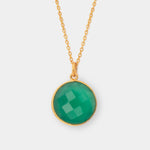 Halskette Cécile Green Onyx - Fleurs des Prés