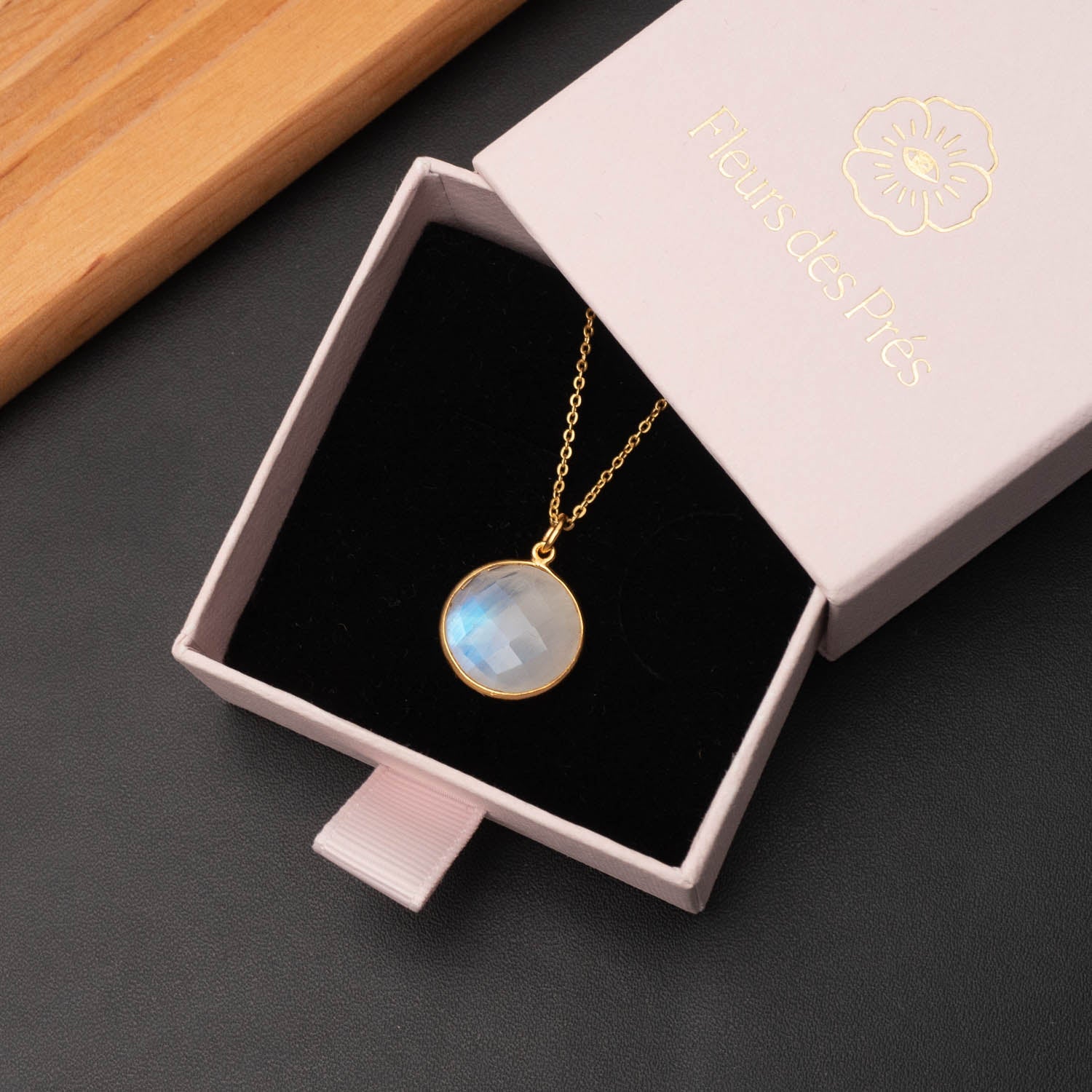Halskette Cécile Moonstone - Fleurs des Prés Jewelry