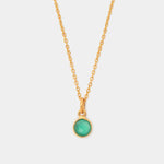 Halskette Charlotte Green Onyx - Fleurs des Prés