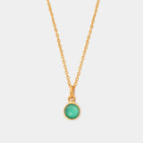 Halskette Charlotte Green Onyx - Fleurs des Prés