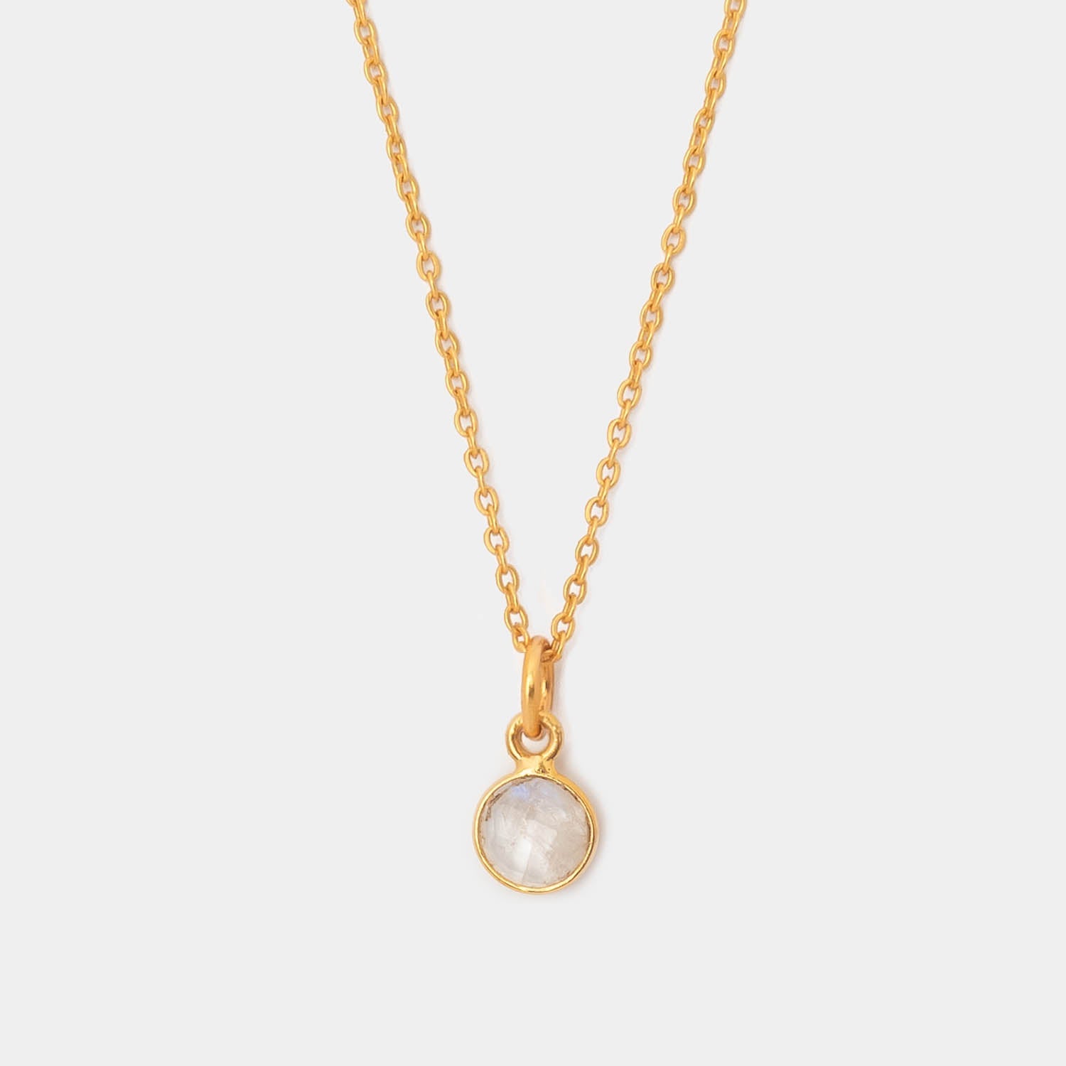 Halskette Charlotte Moonstone - Fleurs des Prés Jewelry