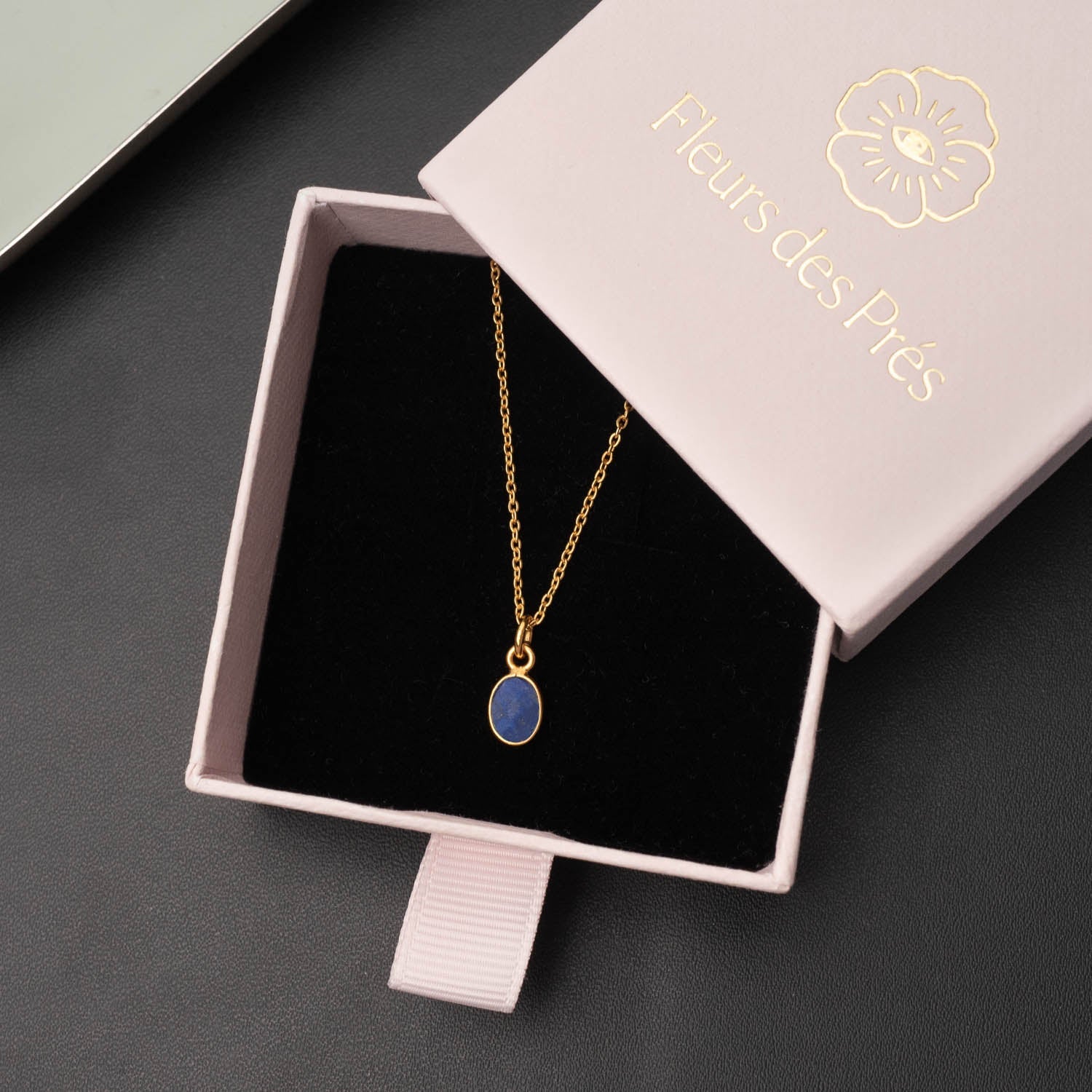 Halskette Claire Lapislazuli - Fleurs des Prés