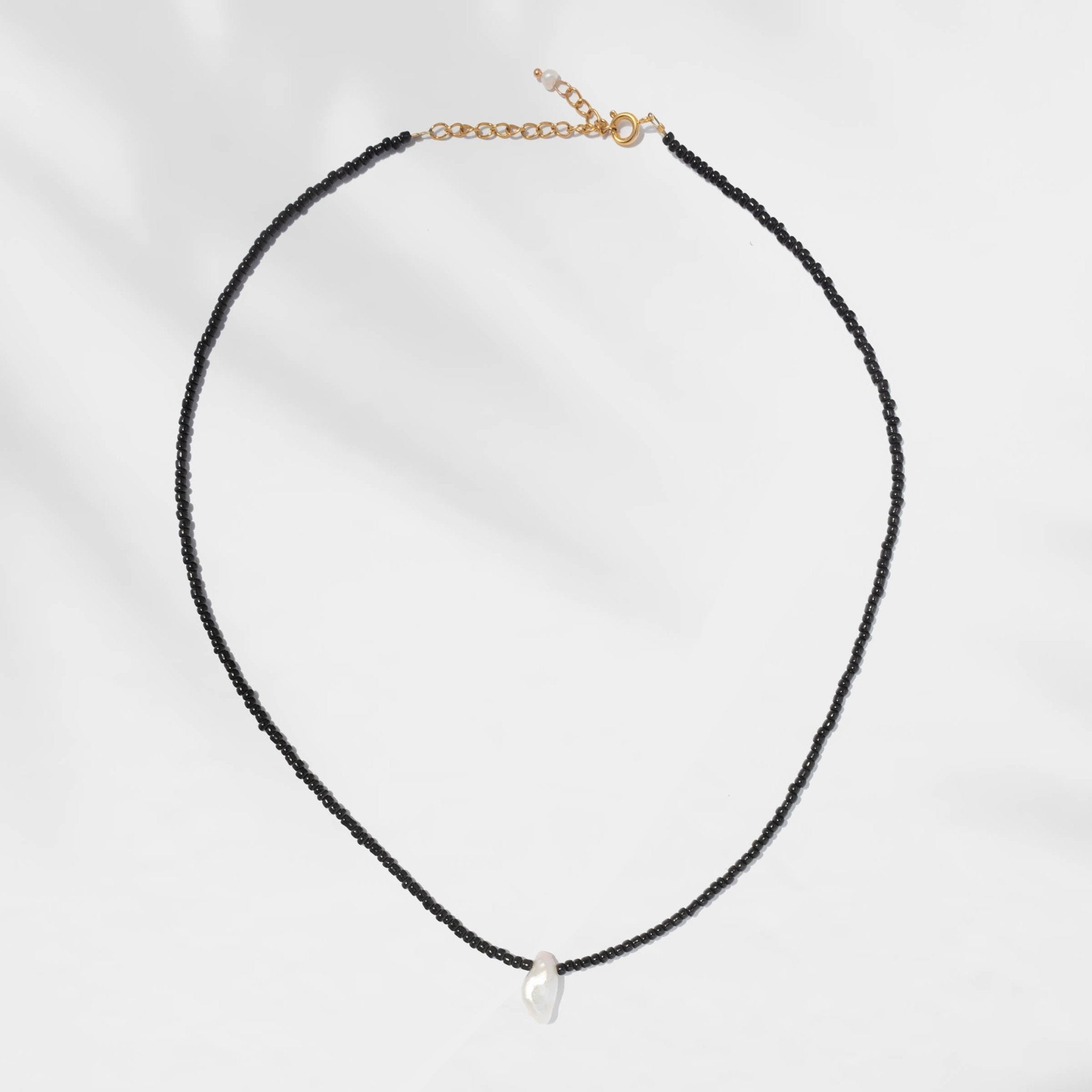 Halskette Dayna Black Onyx - Fleurs des Prés Jewelry