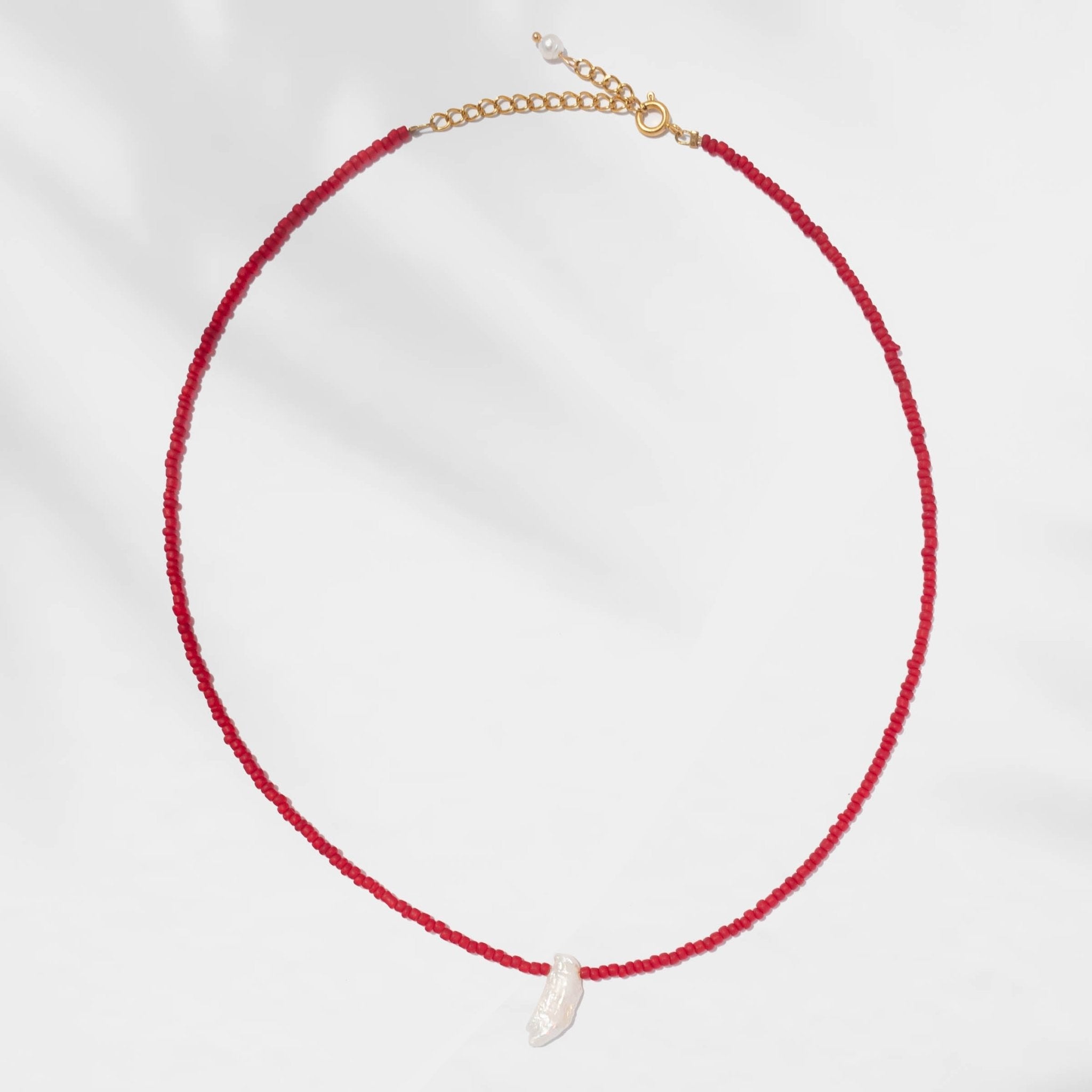 Halskette Dayna Red Onyx - Fleurs des Prés