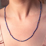 Halskette Elle Lapislazuli - Fleurs des Prés Jewelry