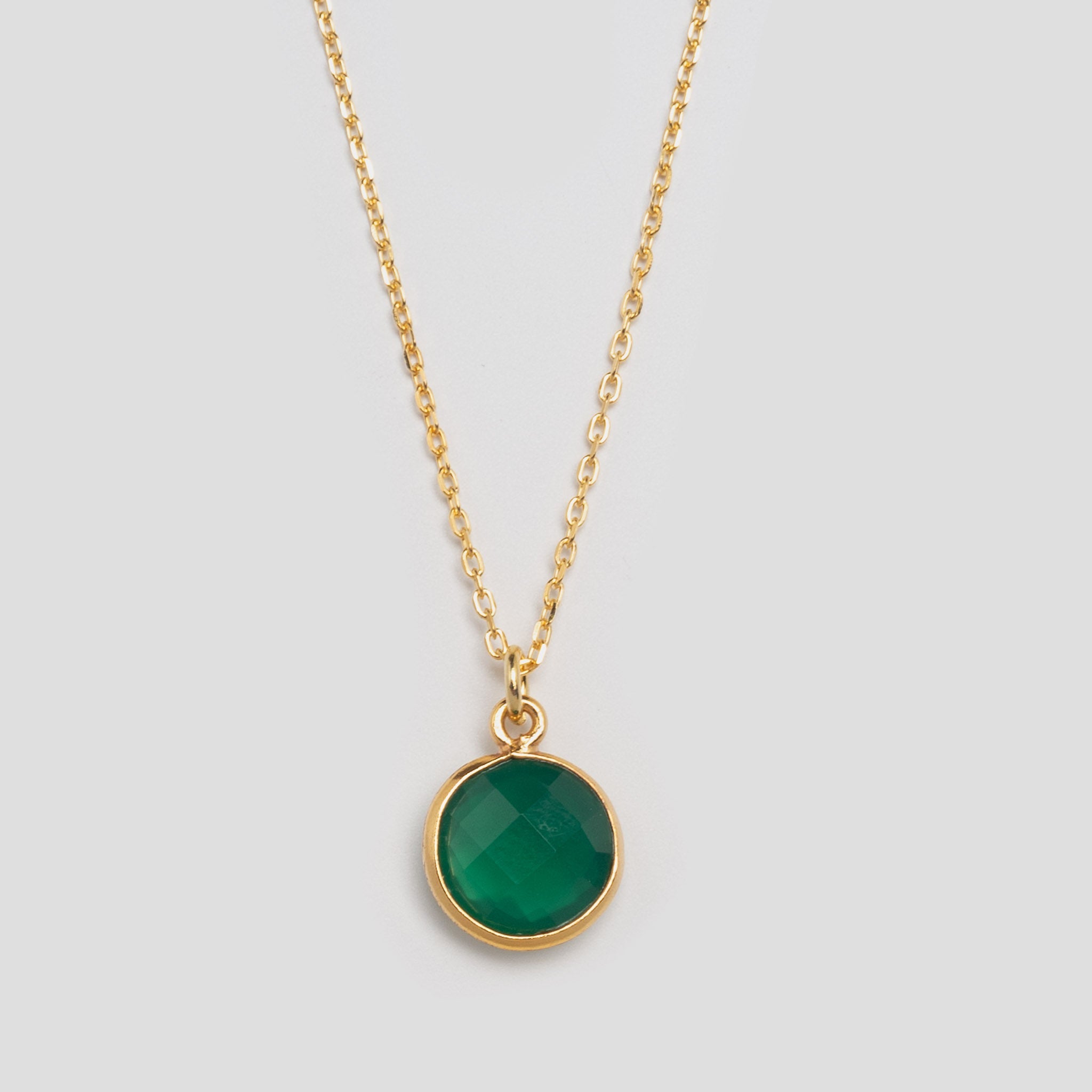 Halskette Eloise Green Onyx - Fleurs des Prés Jewelry
