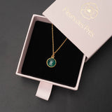 Halskette Eloise Green Onyx - Fleurs des Prés