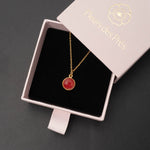 Halskette Eloise Red Onyx - Fleurs des Prés